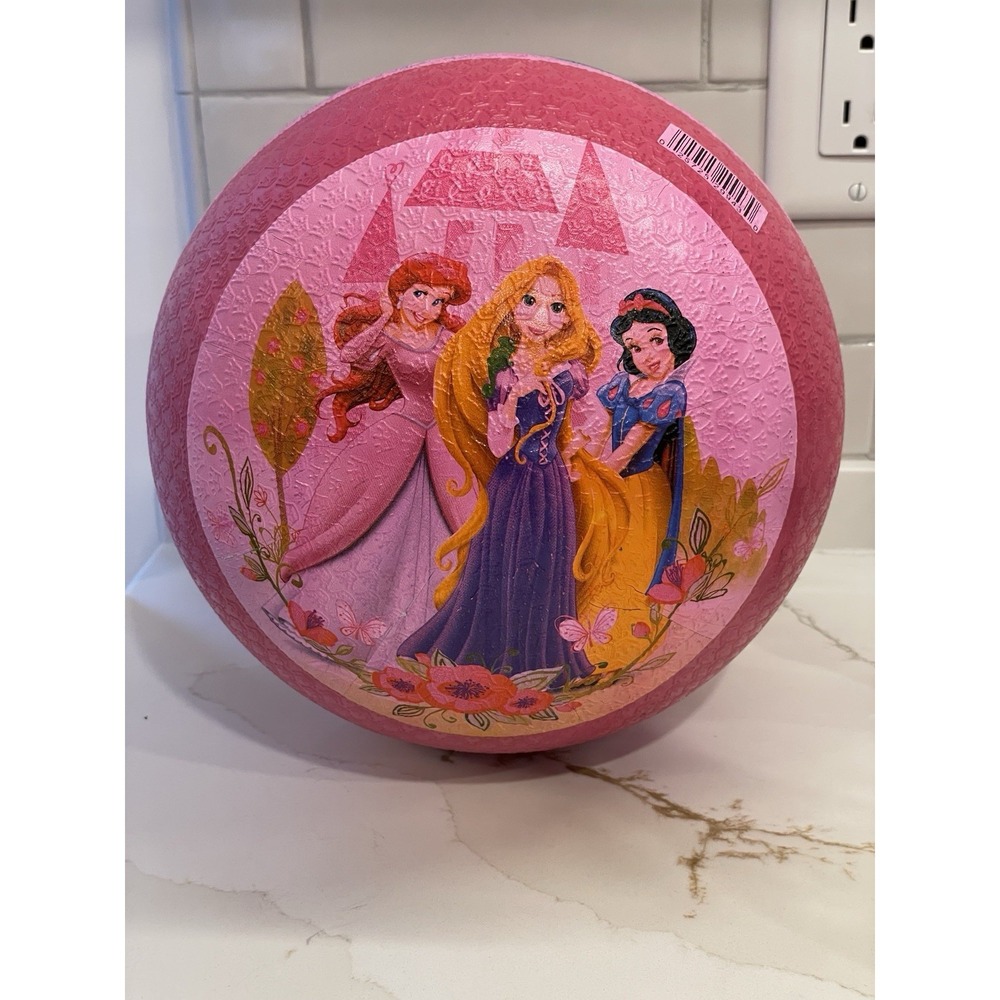 Franklin Sports Disney Princess‎ Kids Playground Ball Pink 8 in Rubber Used
